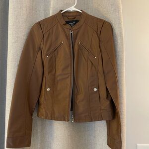 Vero Moda Brown Faux Leather Jacket